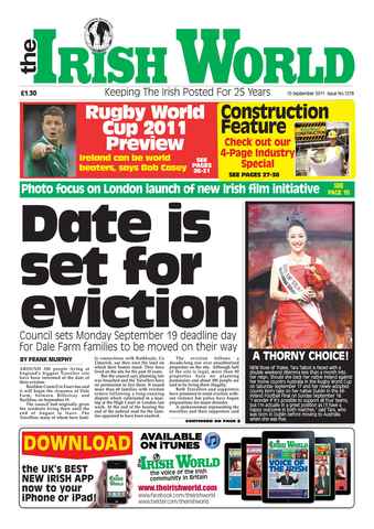 Irish World issue 10th Sept 2011