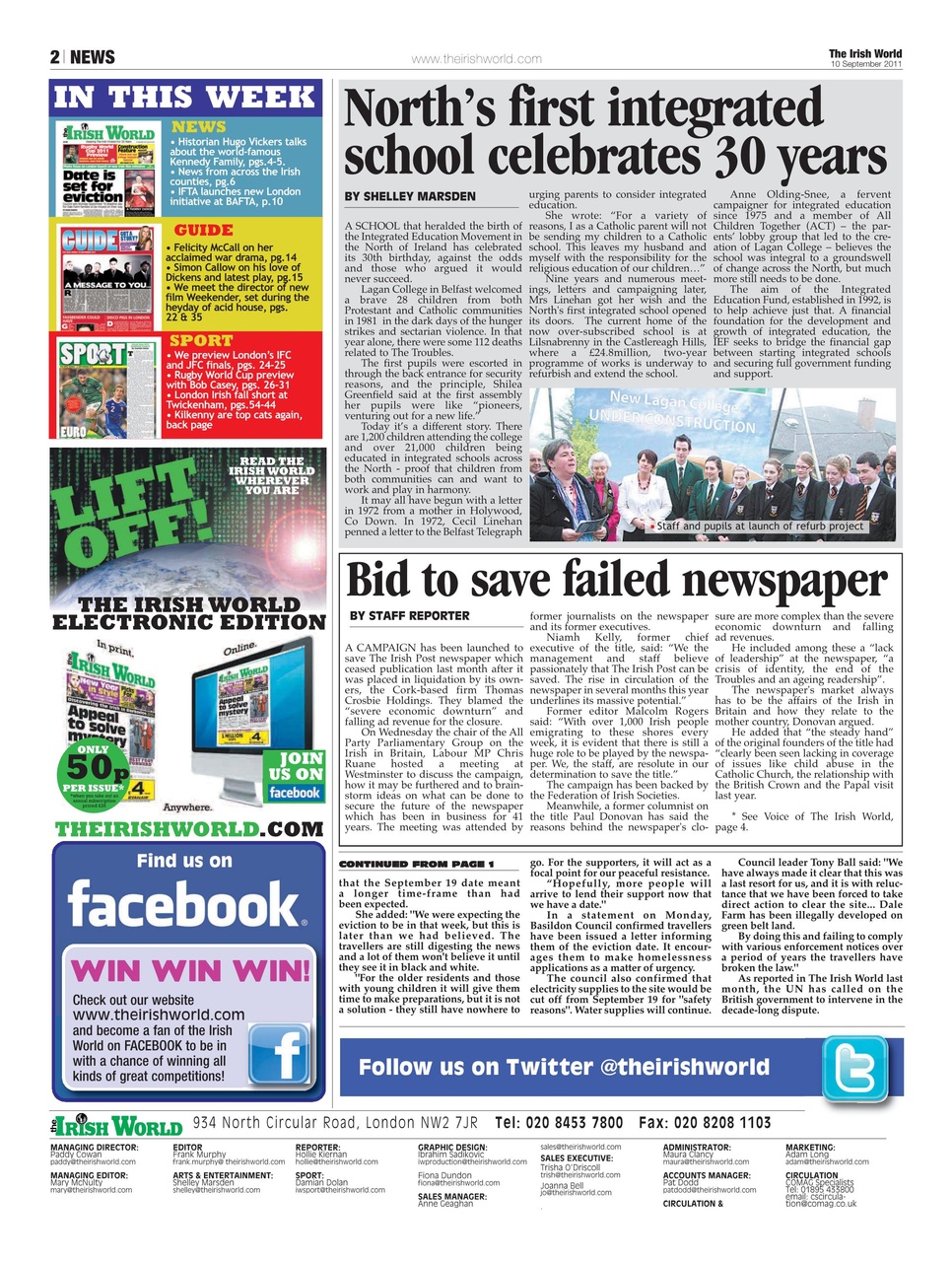 Irish World Preview Pages