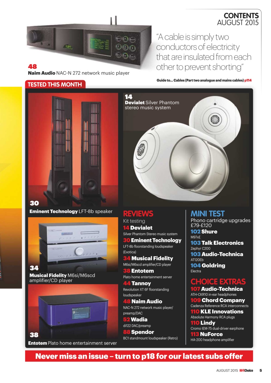 Hi-Fi Choice Preview Pages