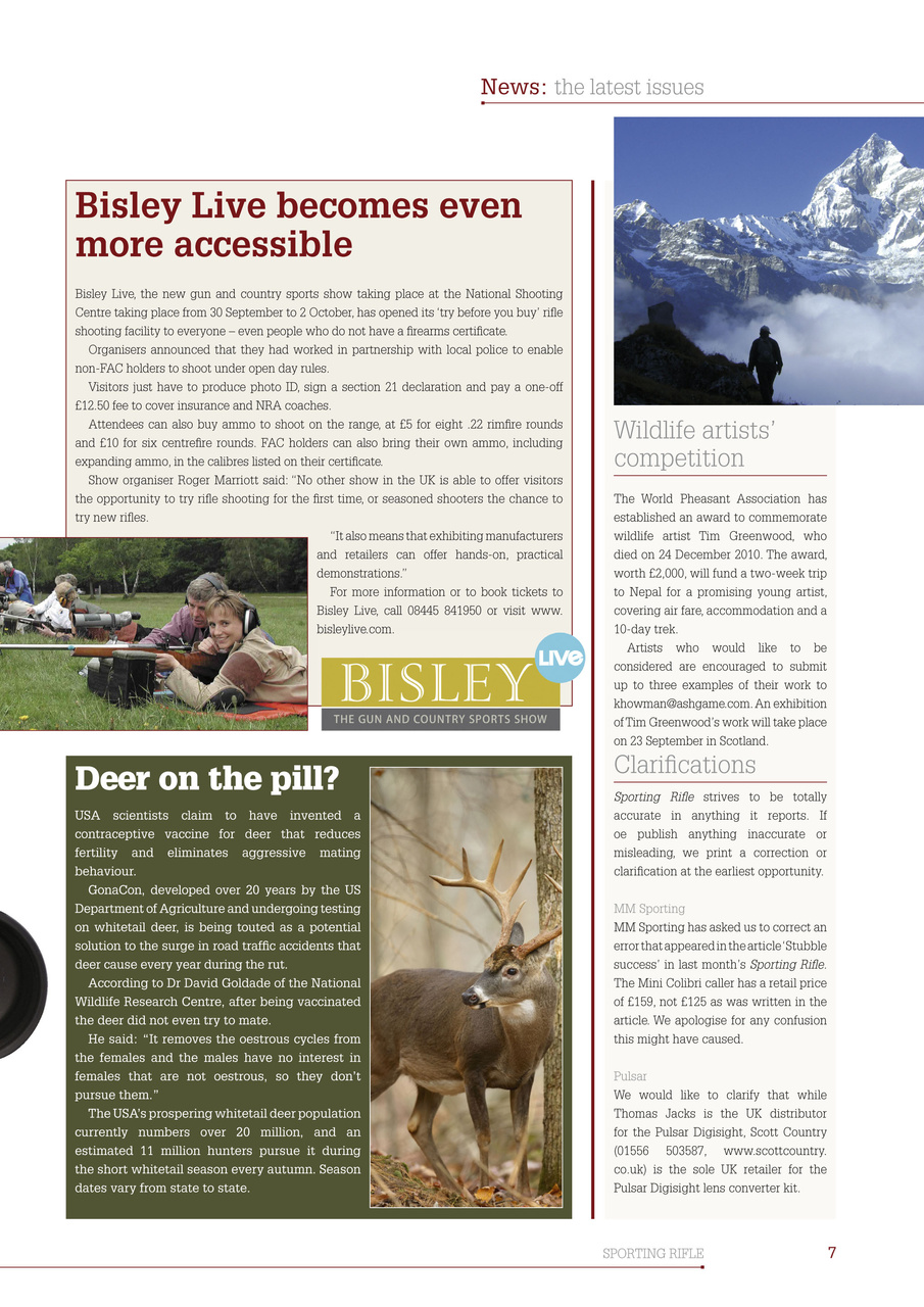 Sporting Rifle Preview Pages
