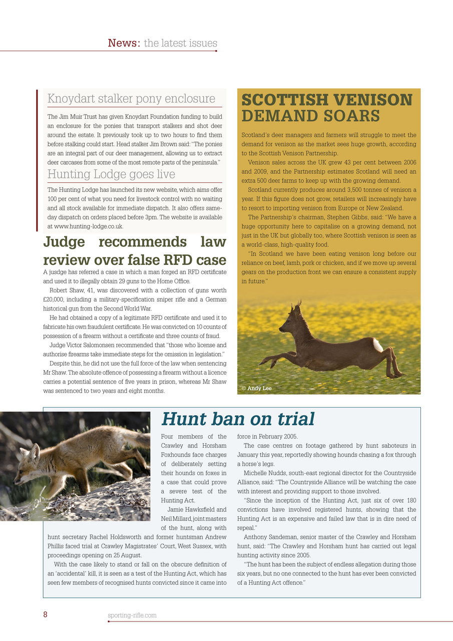 Sporting Rifle Preview Pages