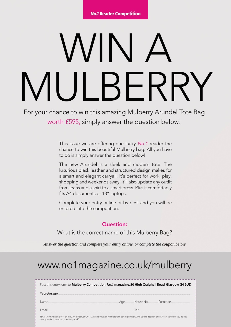 Number 1 Magazine Preview Pages