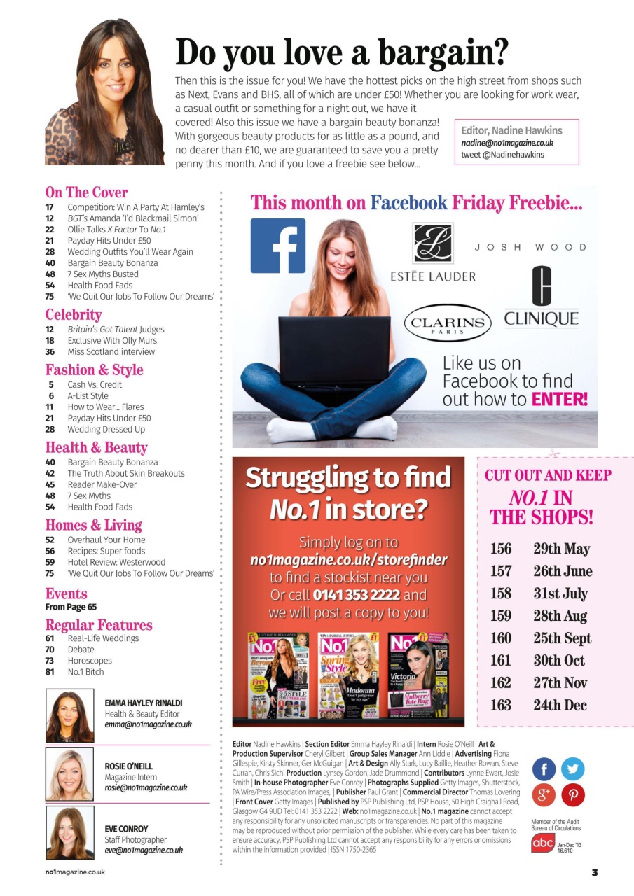 Number 1 Magazine Preview Pages