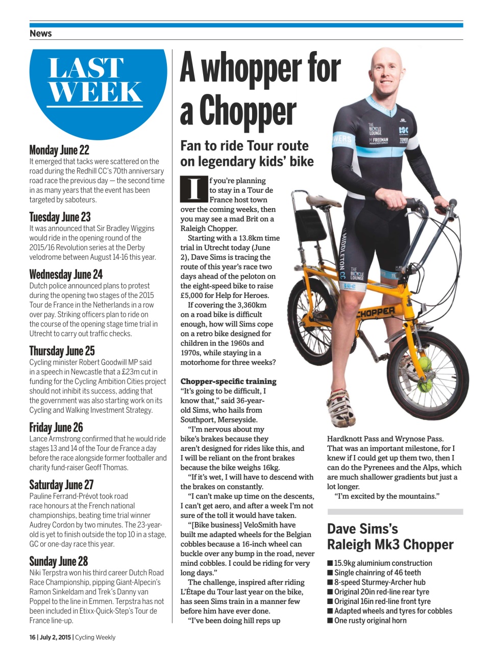 Cycling Weekly Preview Pages