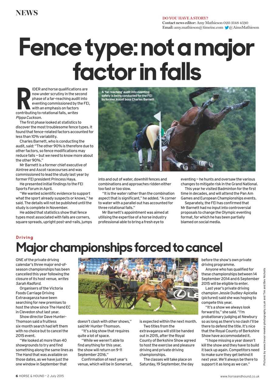 Horse & Hound Preview Pages