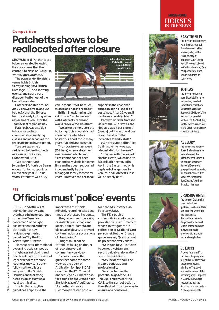 Horse & Hound Preview Pages
