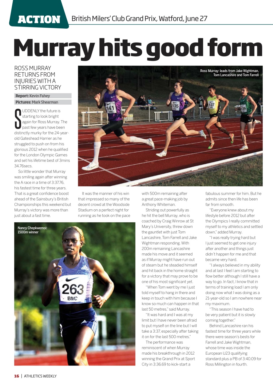AW – Athletics Weekly Magazine Preview Pages