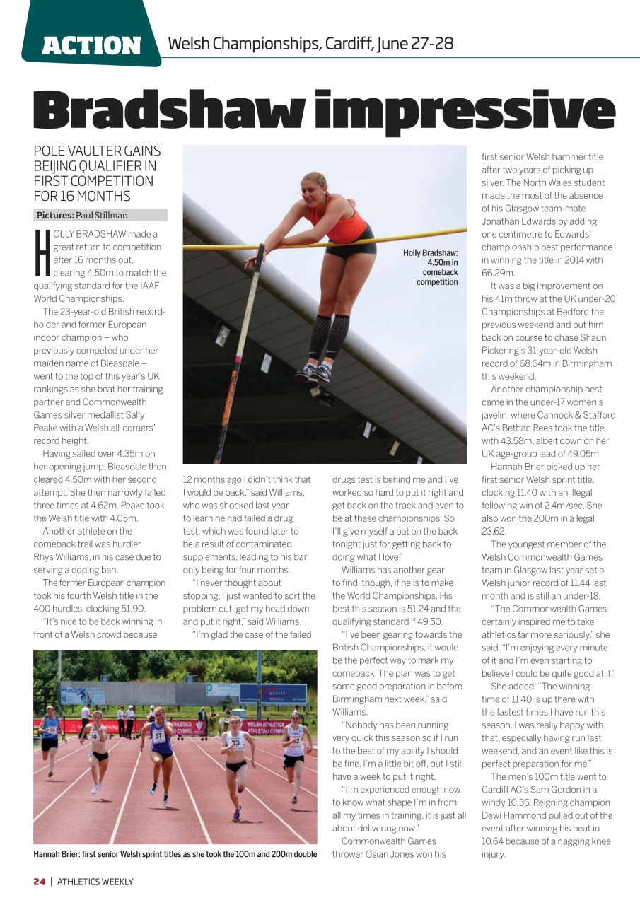 AW – Athletics Weekly Magazine Preview Pages