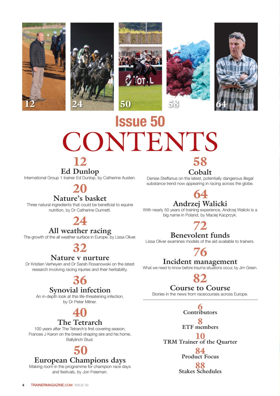European Trainer Magazine - horse racing Preview Pages