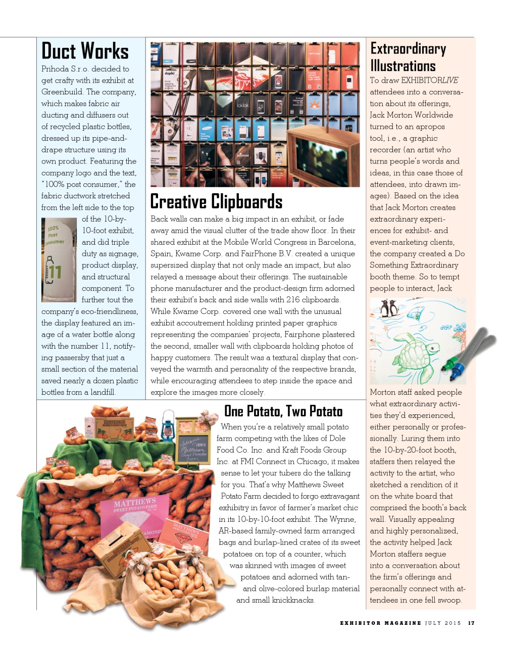 EXHIBITOR Magazine Preview Pages