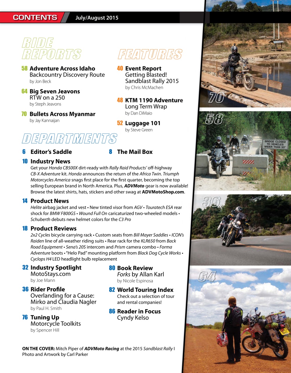 Adventure Motorcycle Preview Pages