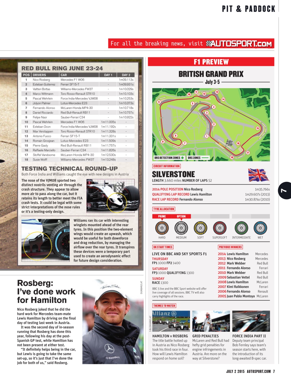 Autosport Preview Pages