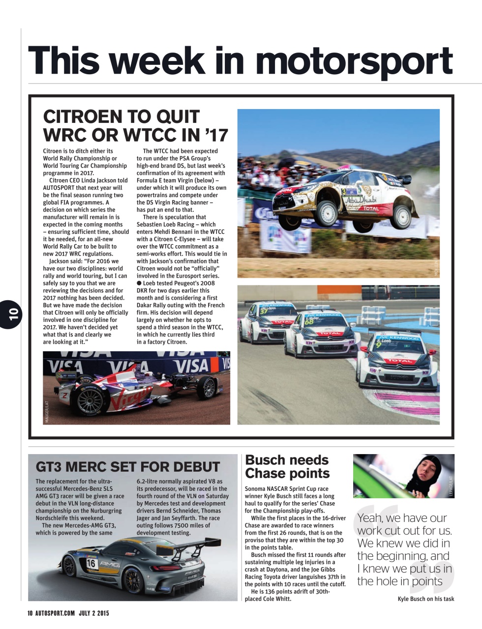 Autosport Preview Pages