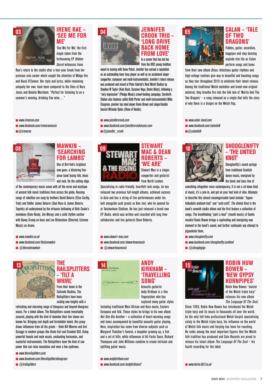 Acoustic Preview Pages