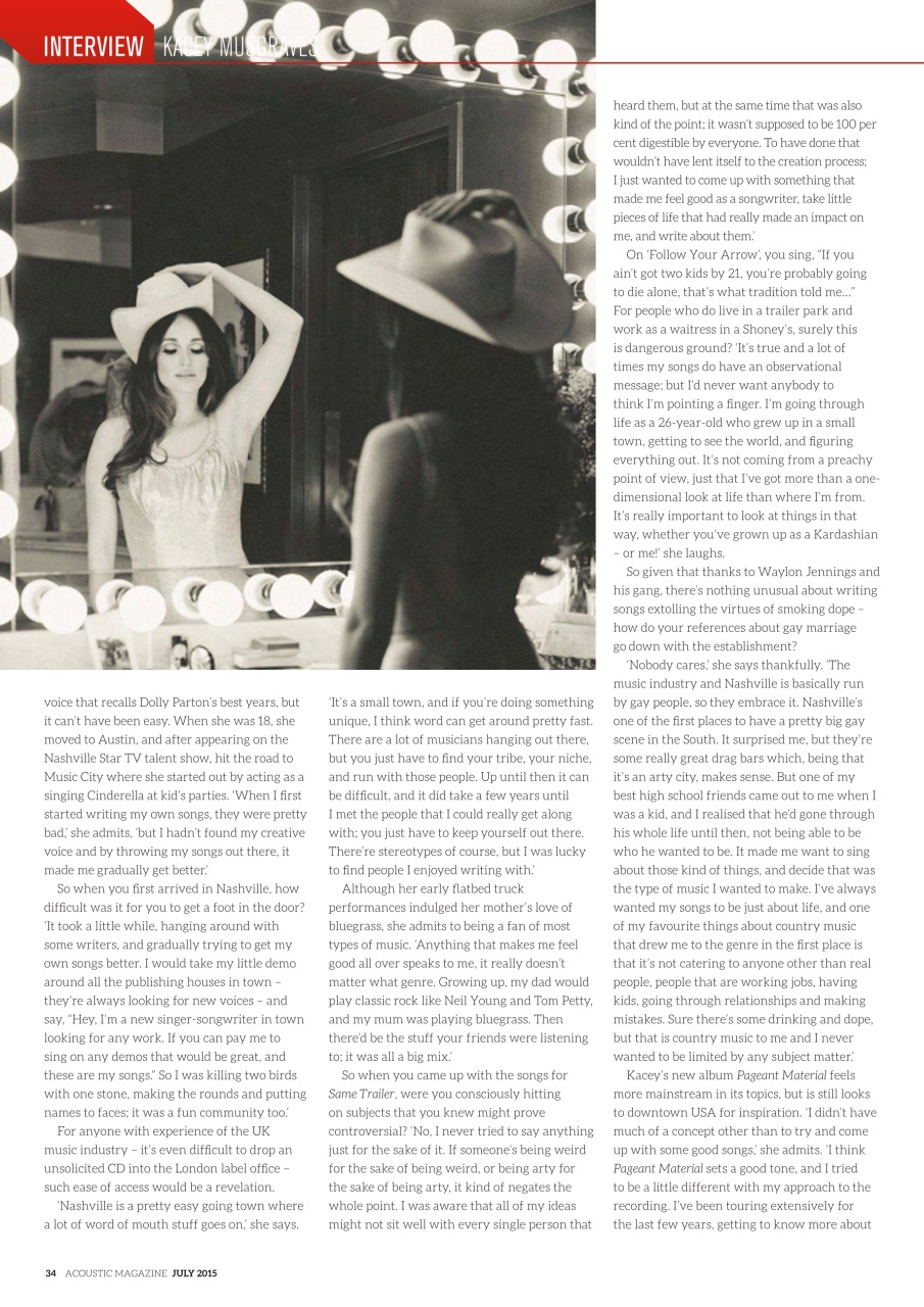 Acoustic Preview Pages