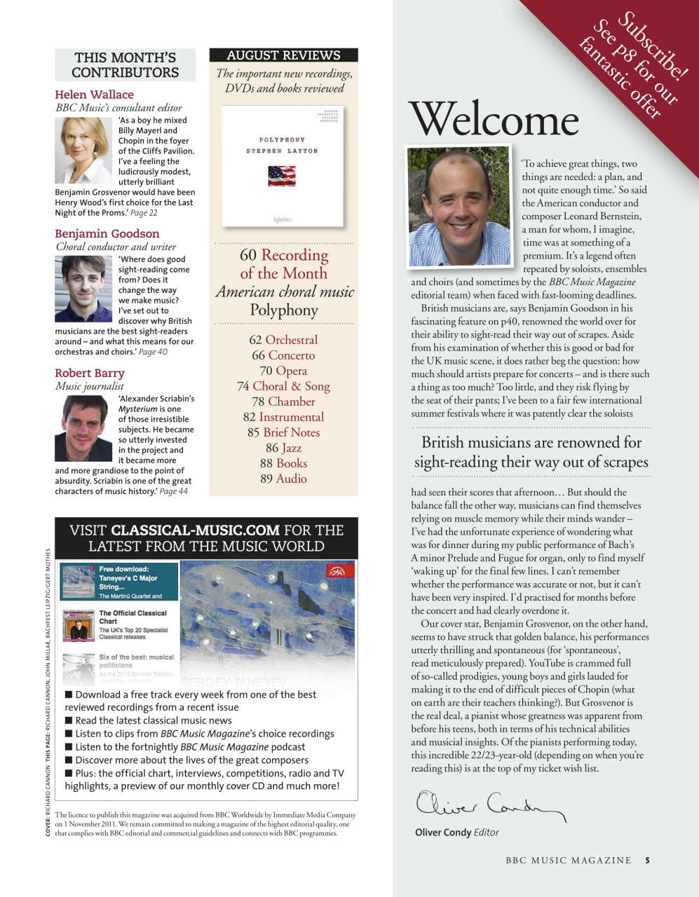 BBC Music Magazine Preview Pages