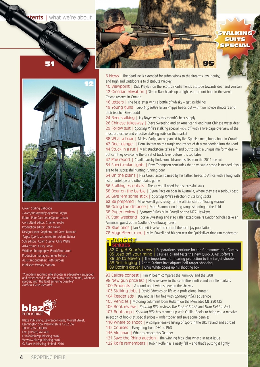 Sporting Rifle Preview Pages