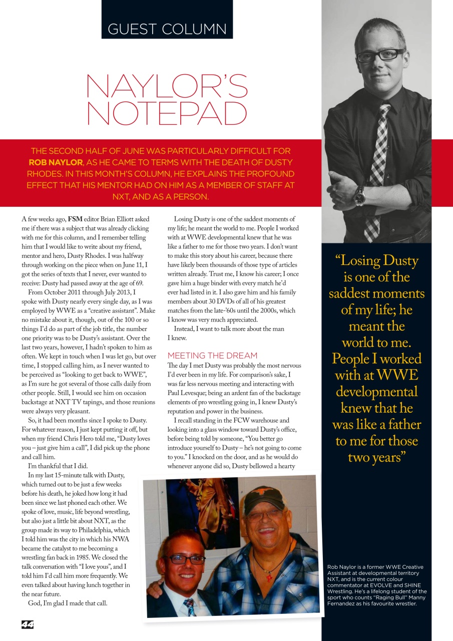 Wrestletalk Magazine Preview Pages