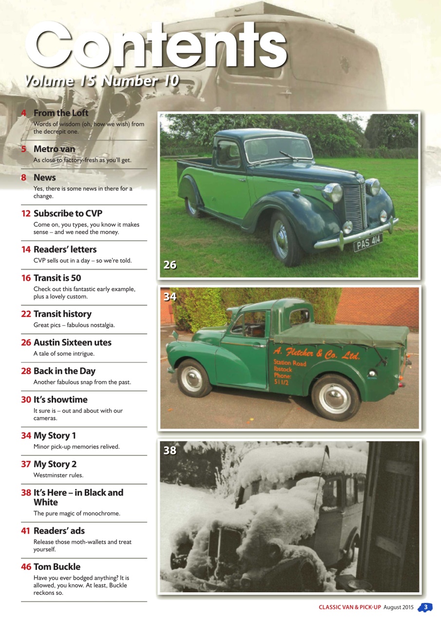 Classic Van & Pick-up Preview Pages
