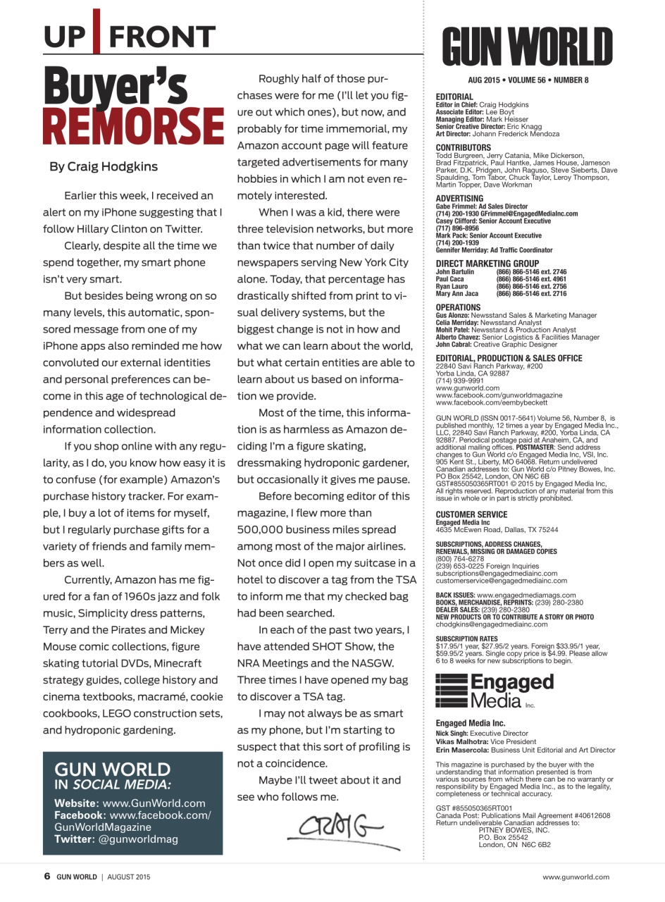 Gun World Preview Pages