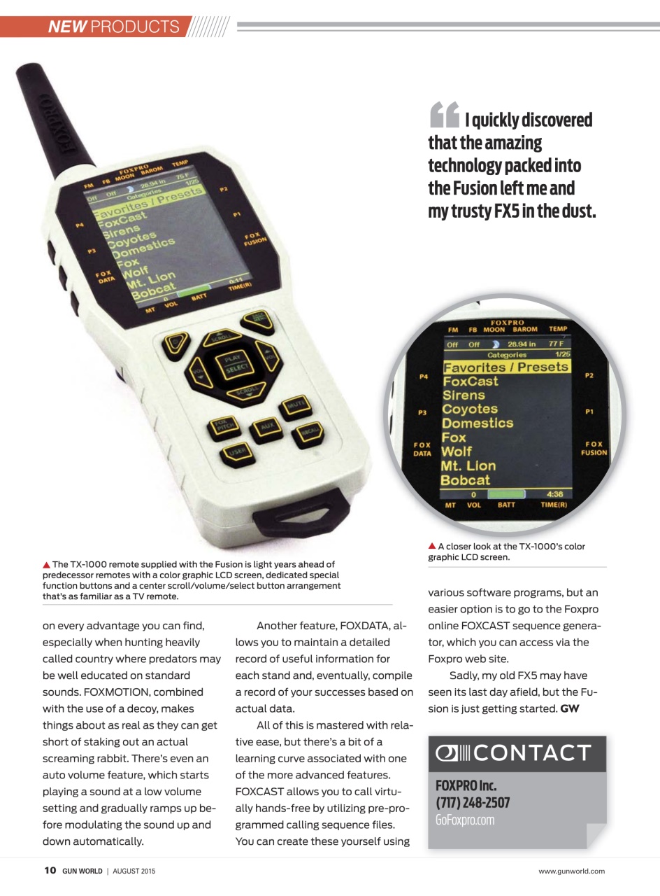 Gun World Preview Pages