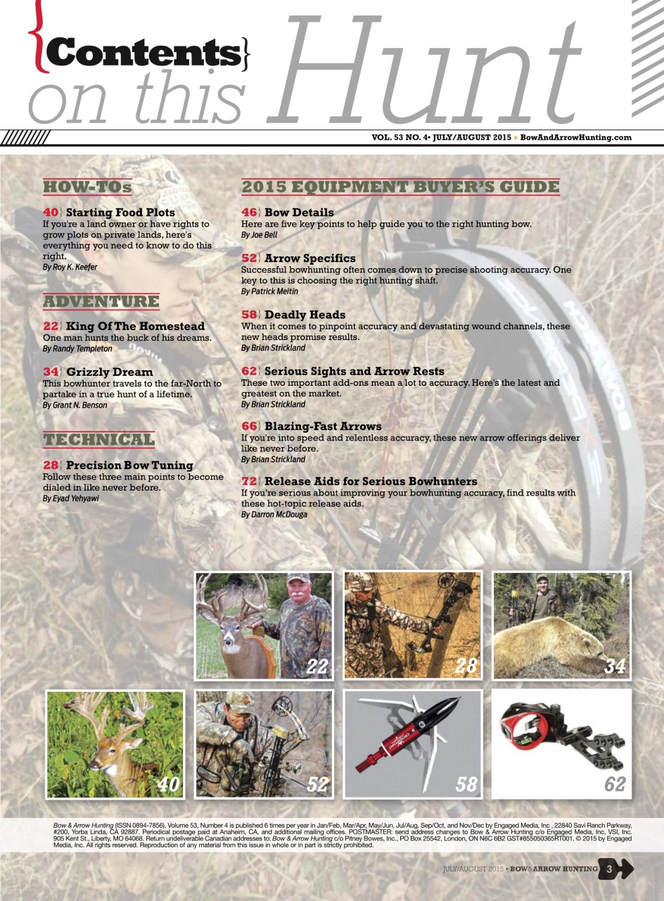 Bow & Arrow Hunting Preview Pages