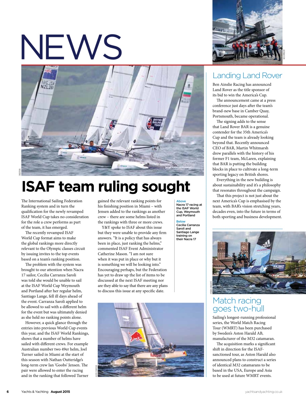 Yachts & Yachting Preview Pages