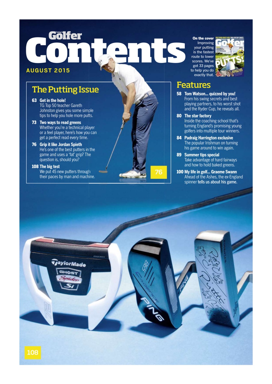 Today's Golfer Preview Pages