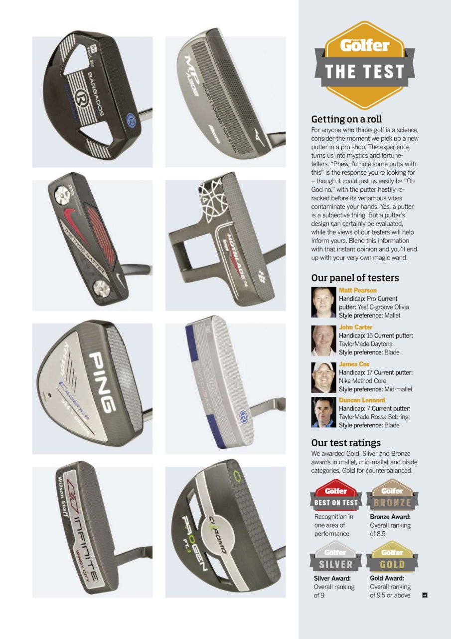 Today's Golfer Preview Pages