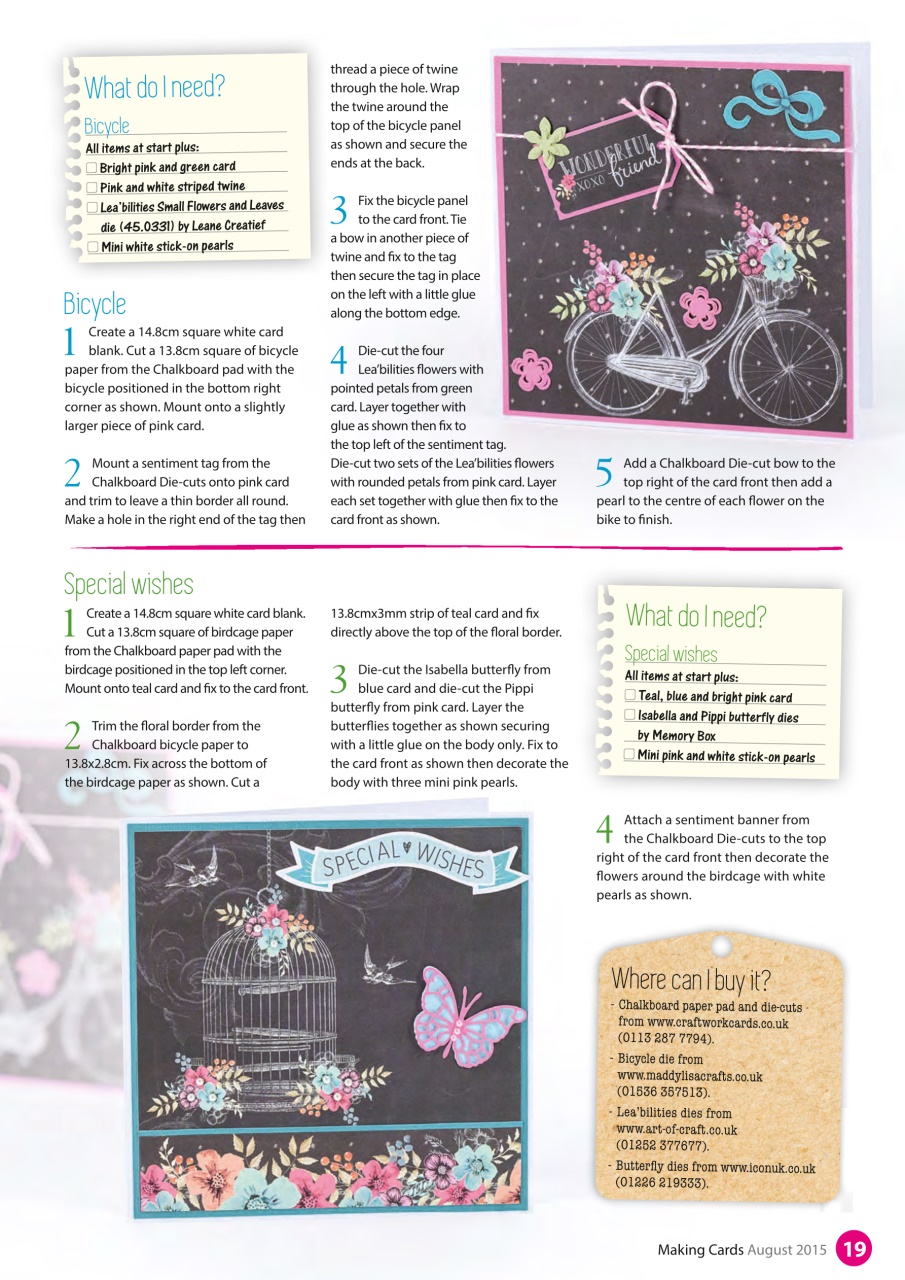 Making Cards & Papercraft Preview Pages