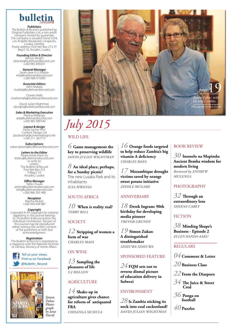 The Bulletin & Record Preview Pages