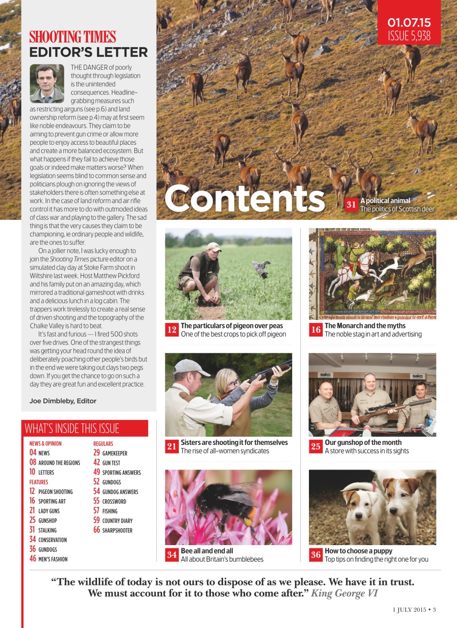 Shooting Times & Country Preview Pages