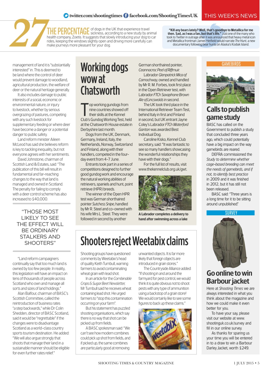 Shooting Times & Country Preview Pages