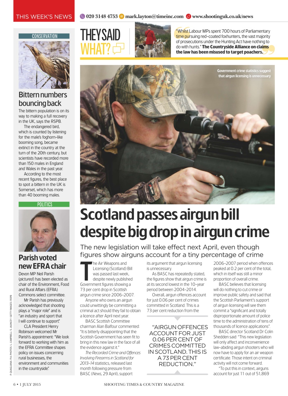 Shooting Times & Country Preview Pages