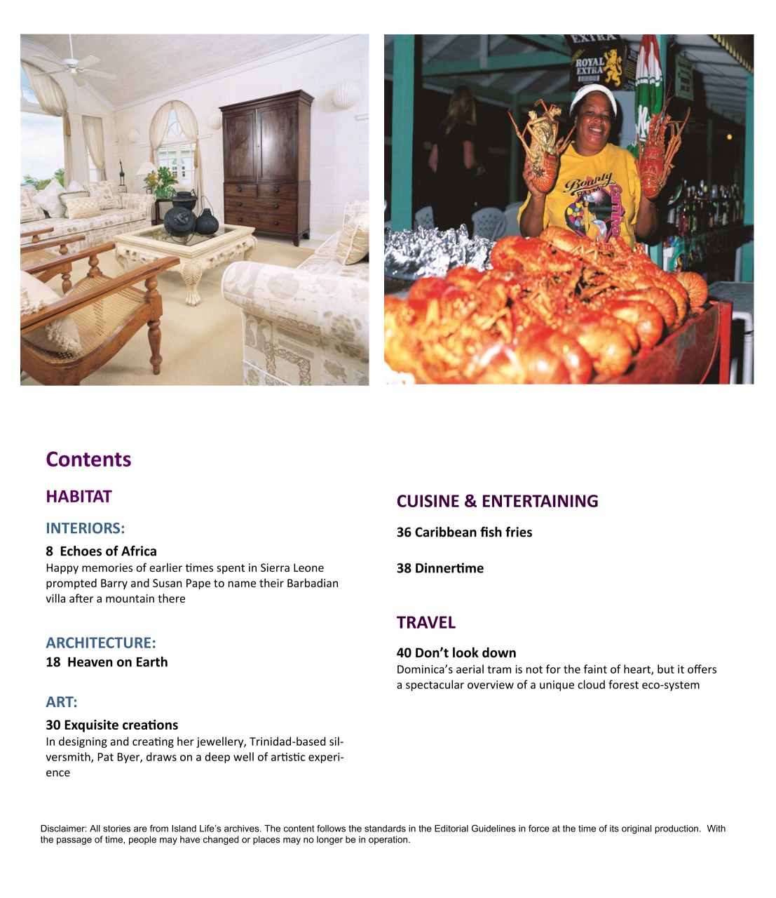 Island Life Preview Pages