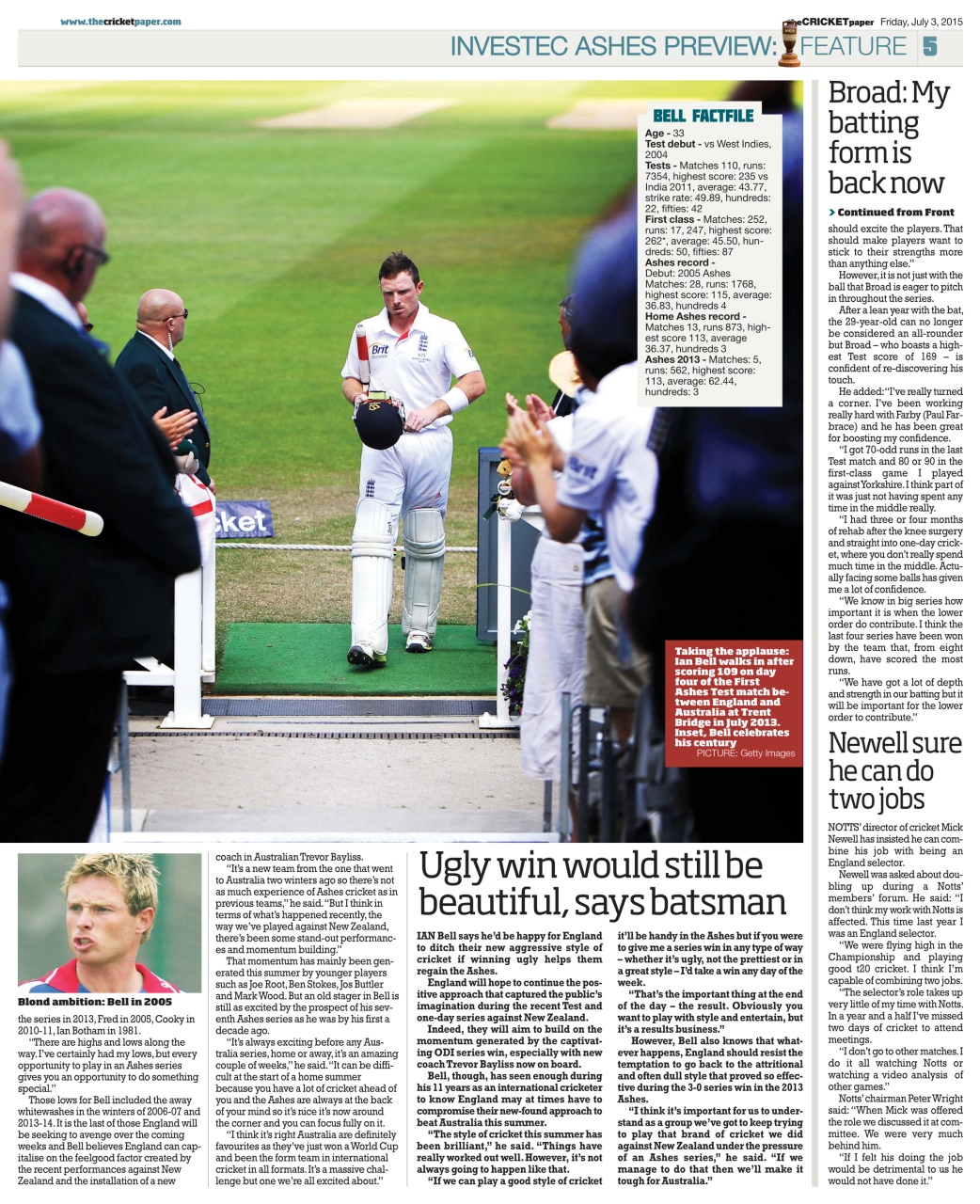 The Cricket Paper Preview Pages