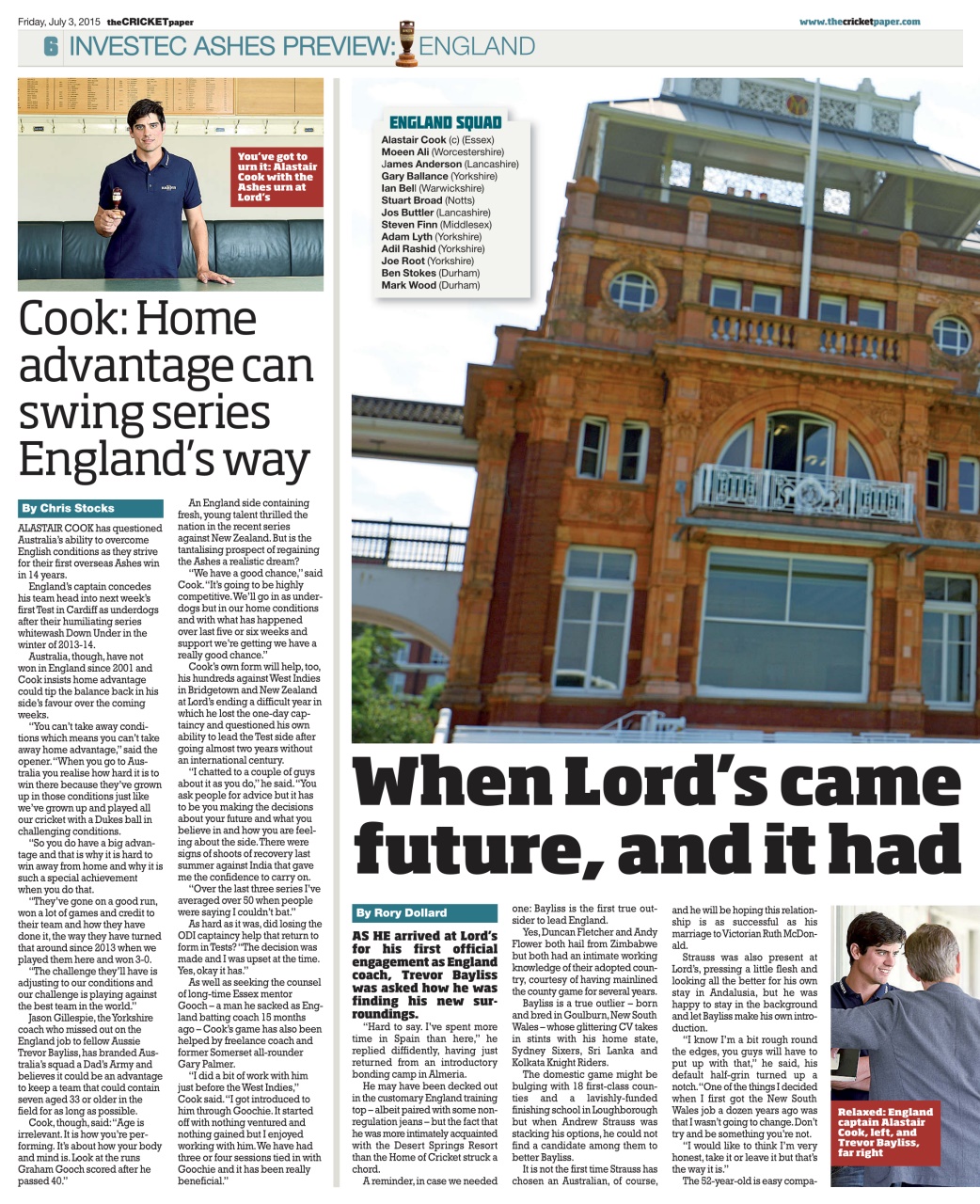 The Cricket Paper Preview Pages