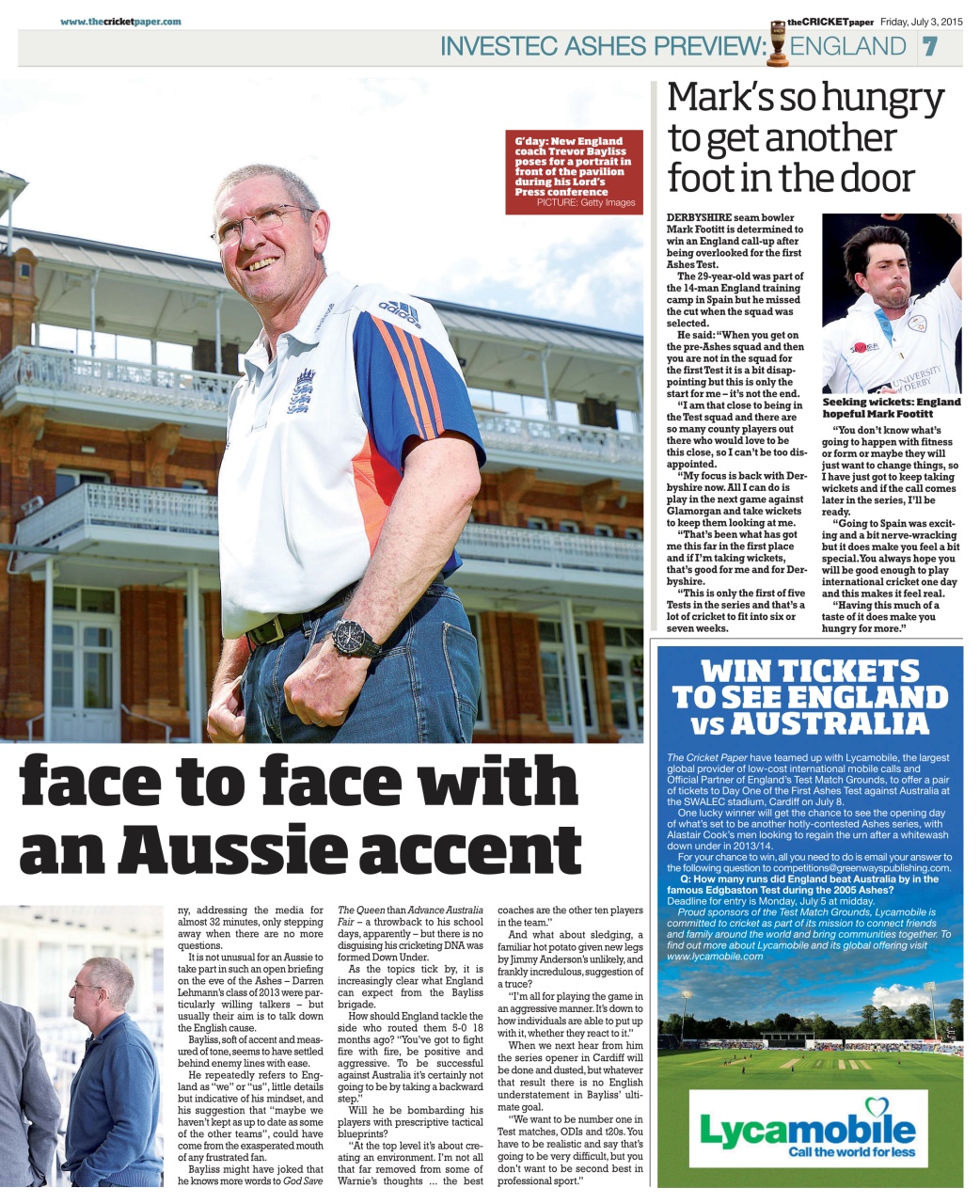 The Cricket Paper Preview Pages