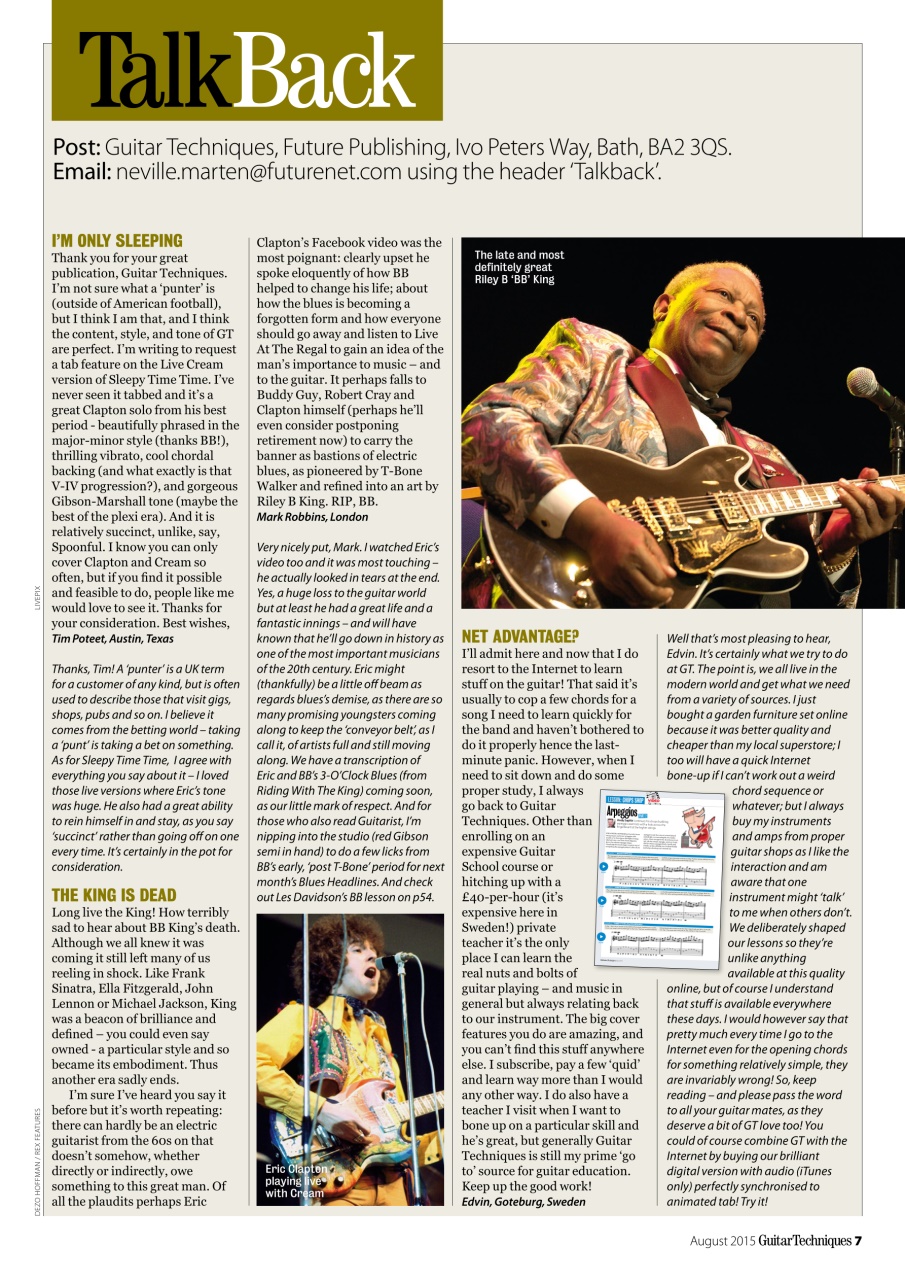 Guitar Techniques Preview Pages