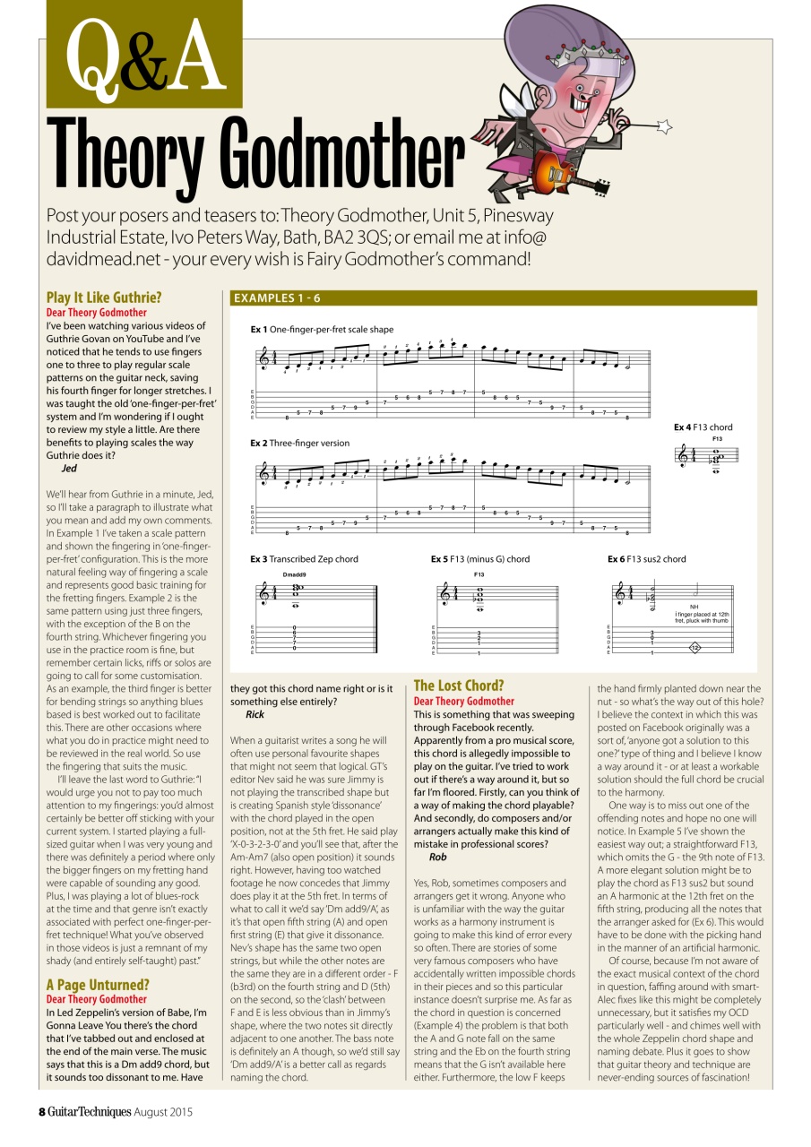 Guitar Techniques Preview Pages