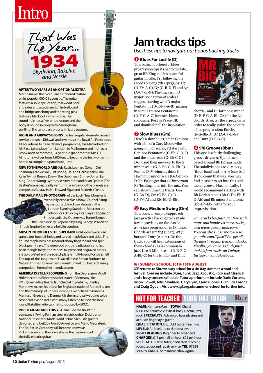 Guitar Techniques Preview Pages