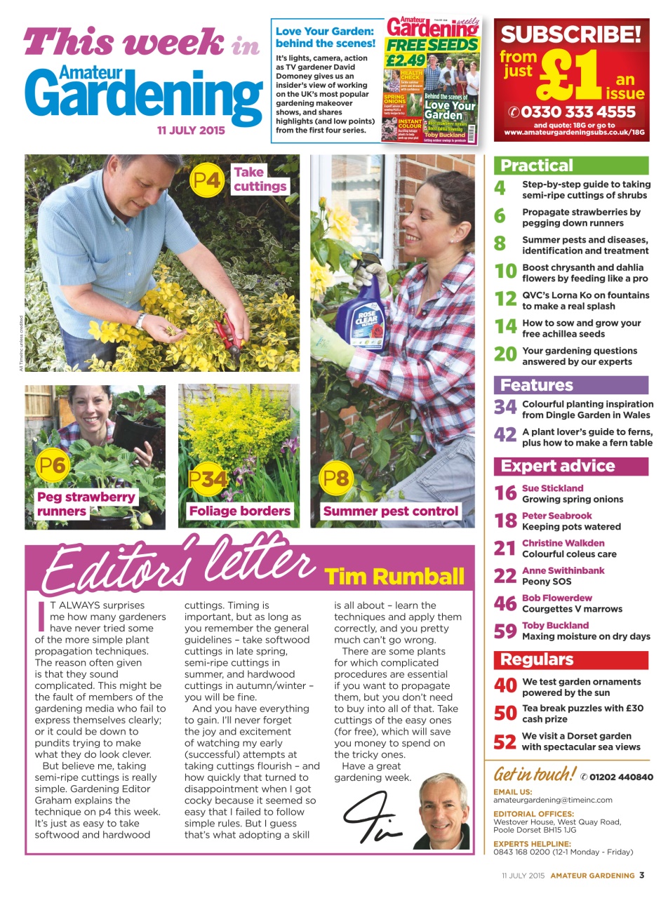 Amateur Gardening Preview Pages