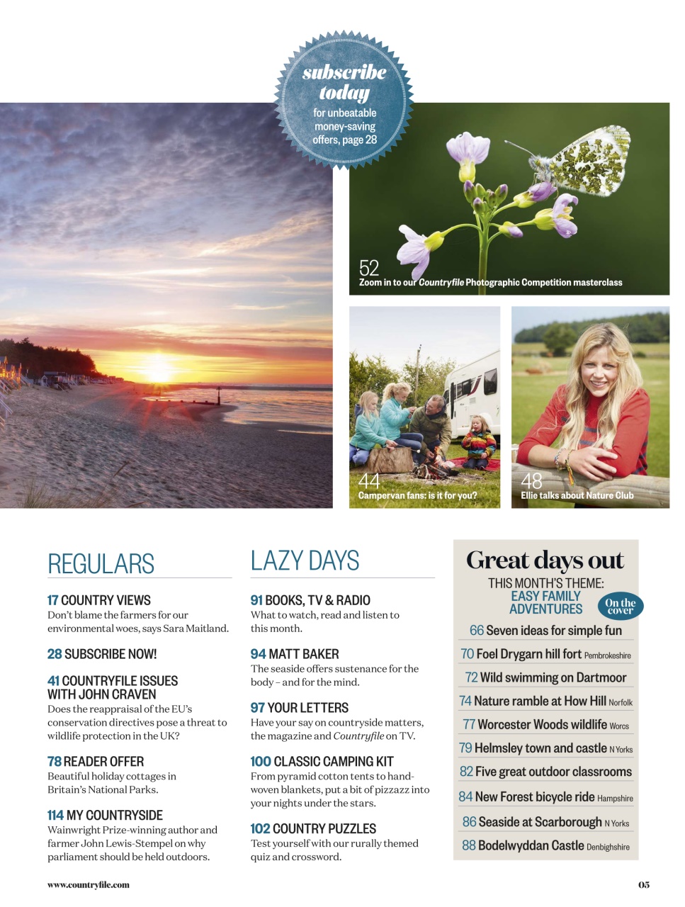 BBC Countryfile Magazine Preview Pages