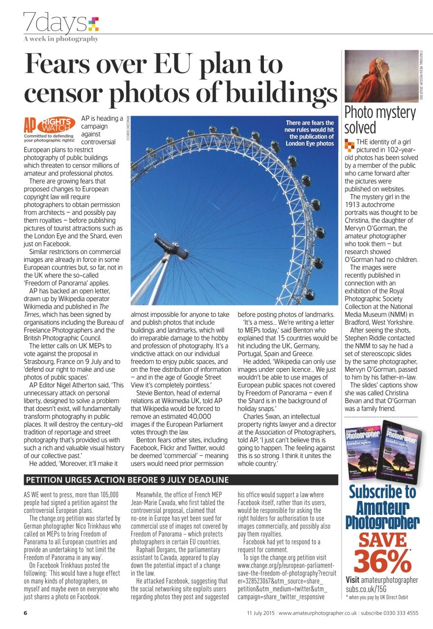Amateur Photographer Preview Pages