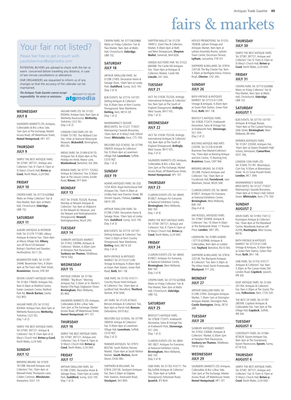 Antiques Trade Gazette Preview Pages