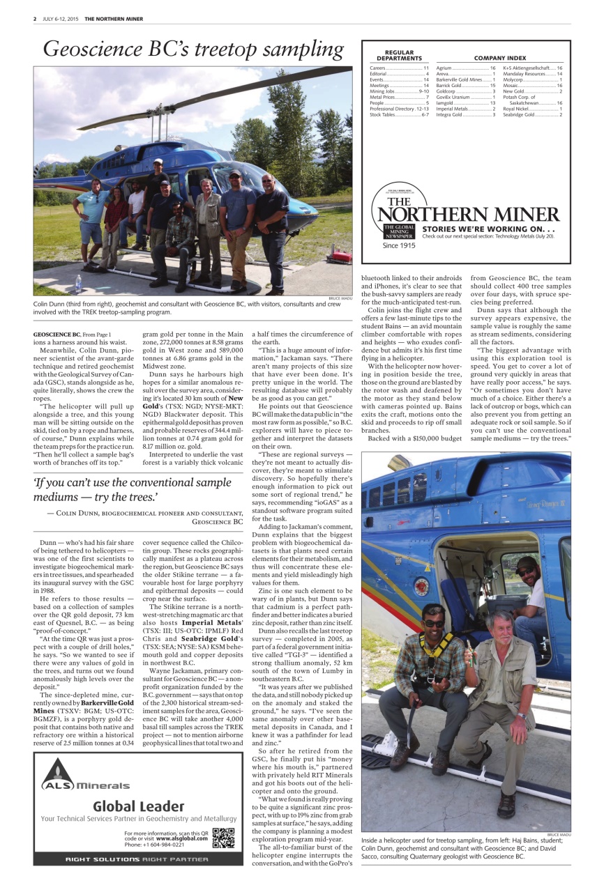 The Northern Miner Preview Pages