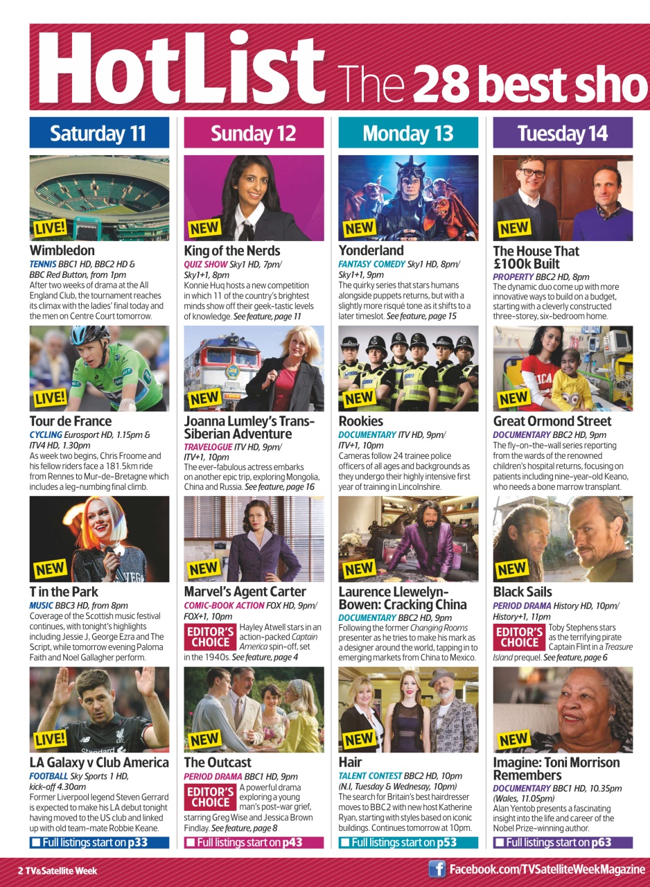 TV & Satellite Week Preview Pages