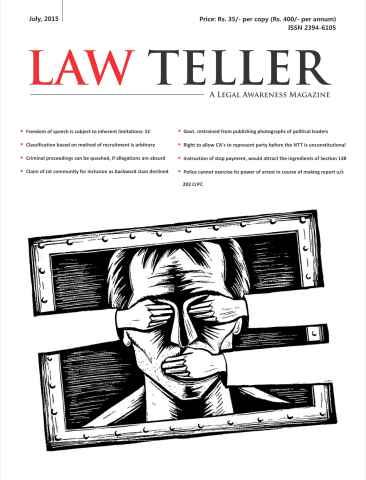 Lawteller – A Legal Awareness Magazine issue July 2015