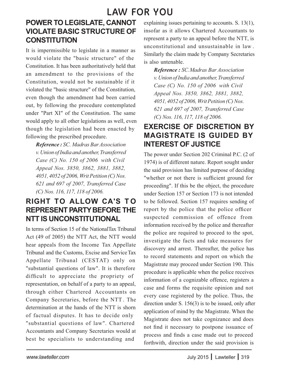 Lawteller – A Legal Awareness Magazine Preview Pages