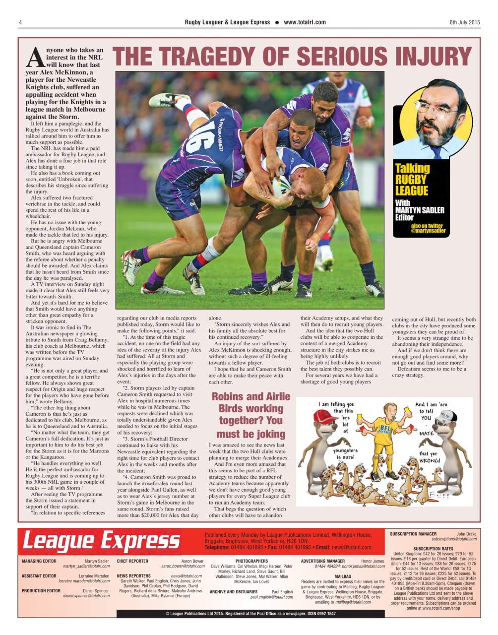 League Express Preview Pages